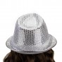 Шляпа Диско Твист (серебряная)