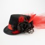 Капелюх Стимпанк Леді Роузвуд 13299 (червоний)