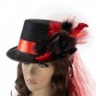 Капелюх Стимпанк Леді Роузвуд 13299 (червоний)