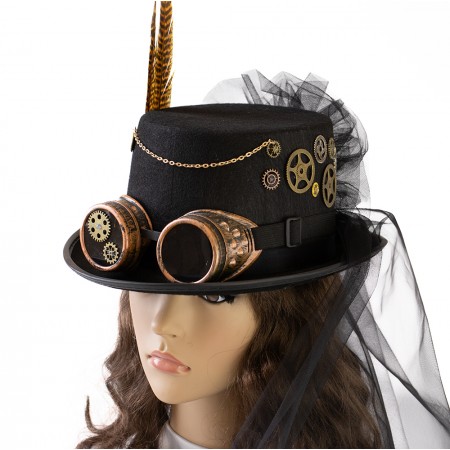Капелюх Стимпанк Леді Мілдред 13301