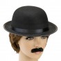 Шляпа детская Котелок фетр (черная)