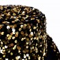 Карнавальная шляпа Блеск ретро с пайетками (золотая)