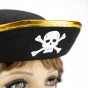 Шляпа детская Пирата фетр (черный с золотым)