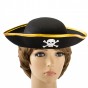 Шляпа детская Пирата фетр (черный с золотым)