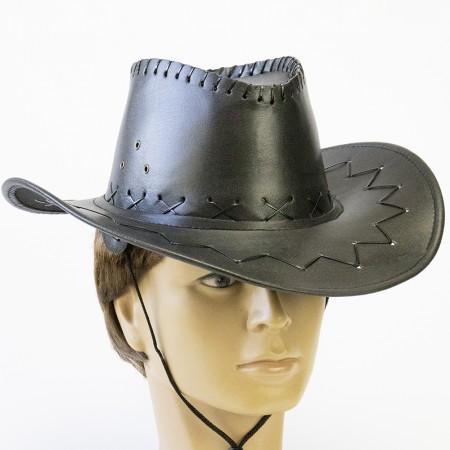 Капелюх Ковбоя шкіра (чорний)