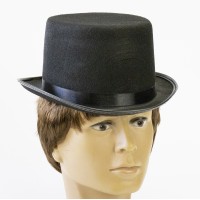Шляпа Цилиндр фетр H12см (черный)