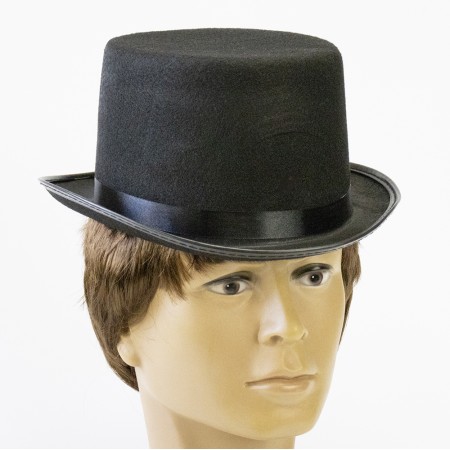 Шляпа Цилиндр фетр H12см (черный)
