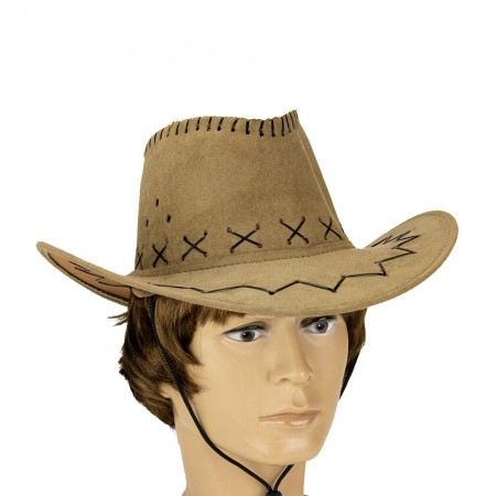 Капелюх Ковбоя замша (бежевий)