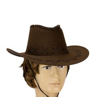 Капелюх Ковбоя замша (темно-коричневий)