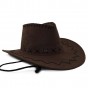 Шляпа Ковбоя замша (темно-коричневая)
