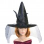 Капелюх Відьми атласний (чорний)