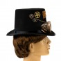Капелюх Стимпанк Циліндр з гоглами 7958