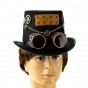 Капелюх Стимпанк Циліндр з гоглами 7958