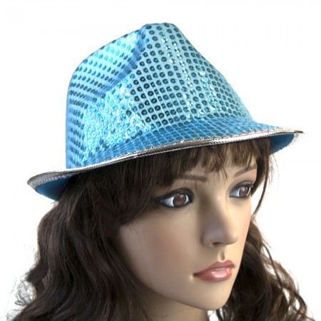 Шляпа Диско Твист (голубая)