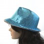Шляпа Диско Твист (голубая)