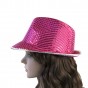 Шляпа Диско Твист (малиновая)