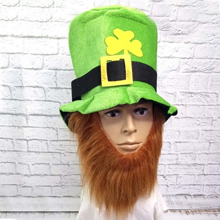Капелюх Лепрекон з коричневою бородою