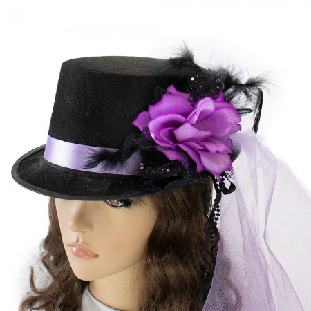 Капелюх Стимпанк Леді Роузвуд 13300 (бузкова)