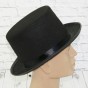 Шляпа Цилиндр фетр H12см (черный)