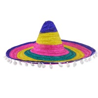 Капелюх Сомбреро 55см з пензликами (різнокольоровий)