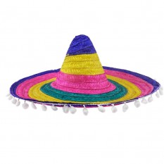 Капелюх Сомбреро 55см з пензликами (різнокольоровий)
