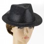 Шляпа детская Мафия блестящая (черная)