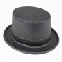 Шляпа детская Цилиндр блестящая (черная)