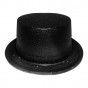 Шляпа детская Цилиндр блестящая (черная)