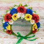 Украинский венок высокий на голову Марьяна (р. 52-54) 9897