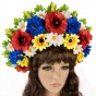 Украинский венок высокий на голову Марьяна (р. 52-54) 9897