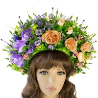 Украинский венок высокий на голову Радомира 11038