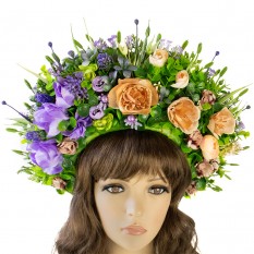 Украинский венок высокий на голову Радомира 11038