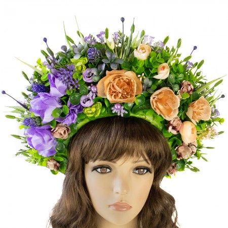 Украинский венок высокий на голову Радомира 11038