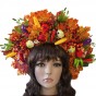 Украинский осенний венок высокий на голову Дары Осени 11693