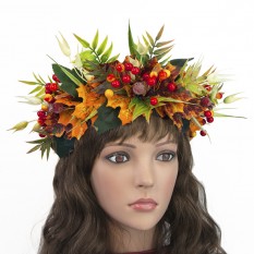 Украинский осенний веночек на голову Красимира 11234