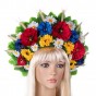 Украинский венок высокий на голову Марьяна (р. 56-60) 9344