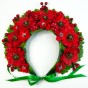 Український вінок високий на голову Стефанія 9352