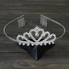 Диадема со стразами металлическая 13839