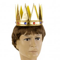 Корона детская Самоцветы (золотая)