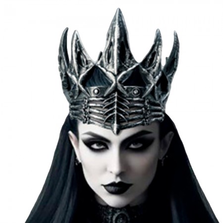 Корона Косплей Готична Ворон (срібло антик)