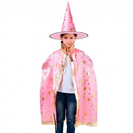 Маскарадний костюм Чарівник (рожевий)
