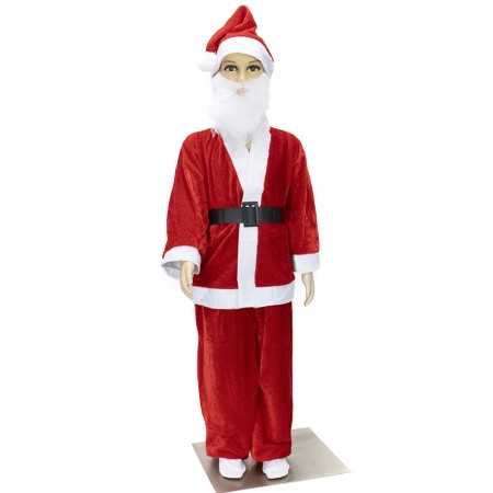 Маскарадный костюм Санта Клаус велюр 10-13 лет