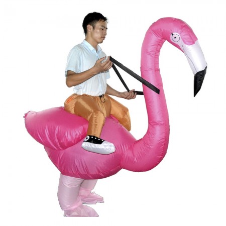 Надувной костюм Всадник на фламинго FZ1666
