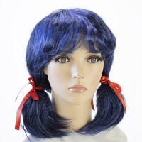 Парик Косплей Леди Баг (синий с черным)