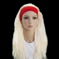 Парик Гофре с повязкой блонд