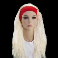 Парик Гофре с повязкой блонд