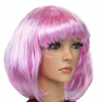 Перука Каре (світло-рожева)