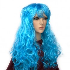 Парик Волнистый (голубой)