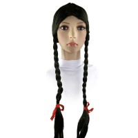 Парик Две Косы (черный)