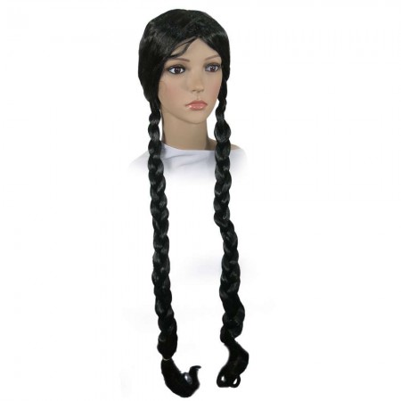 Парик Две Косы 100см (черный)